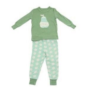 Silkberry Baby Toddler Boy Girl Organic Bamboo Pajamas 2 Piece Set Pear 12-18M
